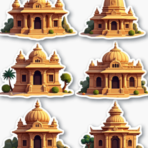 Temples & Holy Sites - Sticker Sheet v10